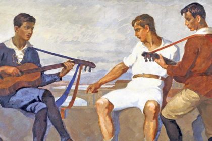 Otto Högers Gemälde Wandervögel 1916 Otto Högers Gemälde Wandervögel 1916