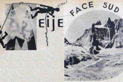 1946-11_Camping_La-Meige-face-sud_02 La Meije face sud - 12e Ascension, 5 août 1946 par Jean Feuillie et Maurice Martin.