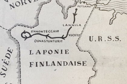 1939-02-01_Cri des auberges_44_Les skieurs de la nuit_carte Solstice en Laponie - Les skieurs de la nuit