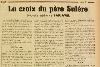 1938-10-07_Vendredi_Barjavel - La croix du père Sulère_Titel
